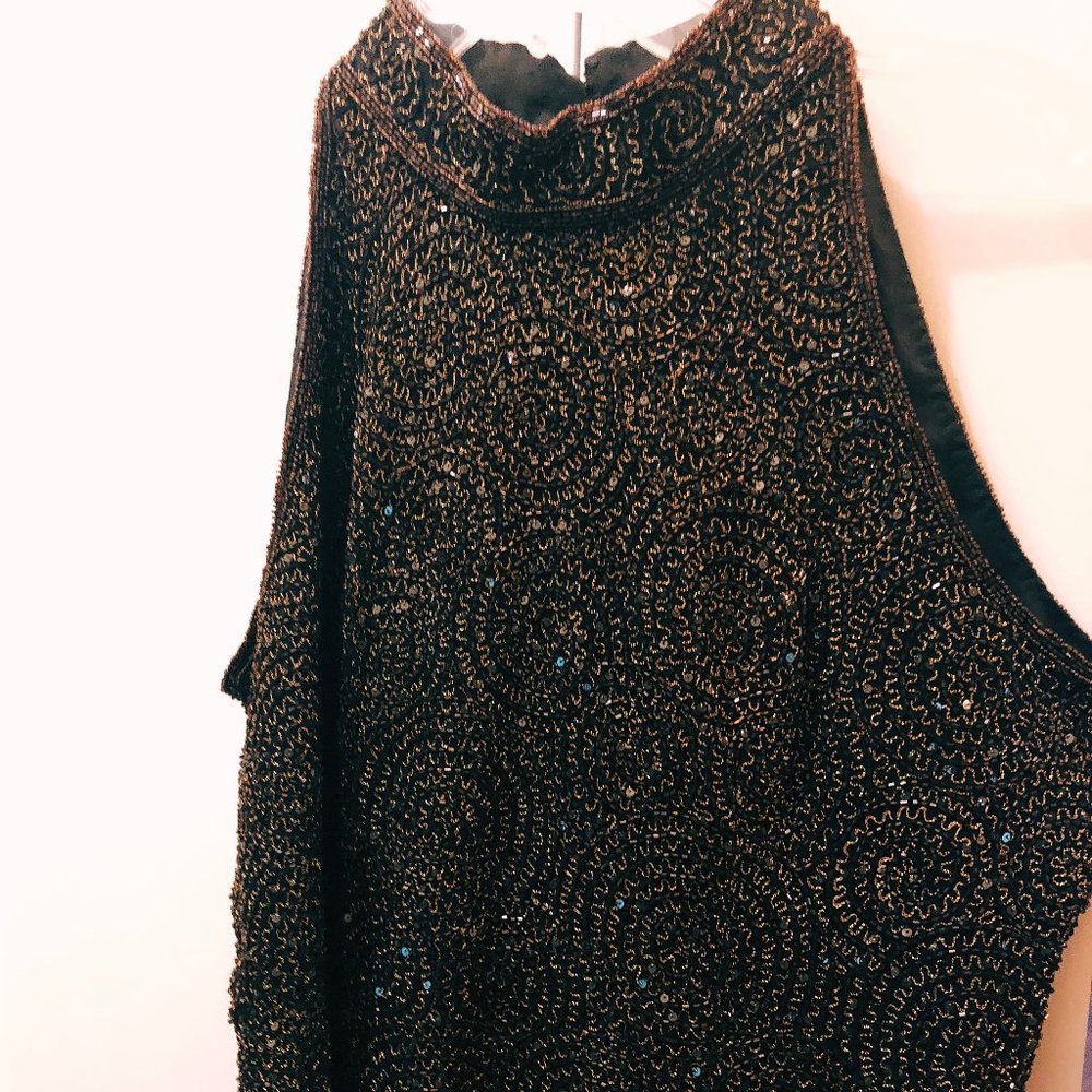 Black Sequence Top